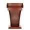 Adiroffice Wood Floor Stand-Up Podium Lectern with Storage Drawer in Cherry ADI661-012-CH-MK - alternate 3